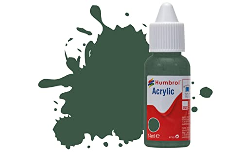 Humbrol Acrylfarbe Nr. 116 US Dark Green Matt Tropfflasche von Humbrol