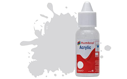 Humbrol Acrylfarbe Nr. 147 Hellgrau matt Tropfflasche, 14 ml von Humbrol