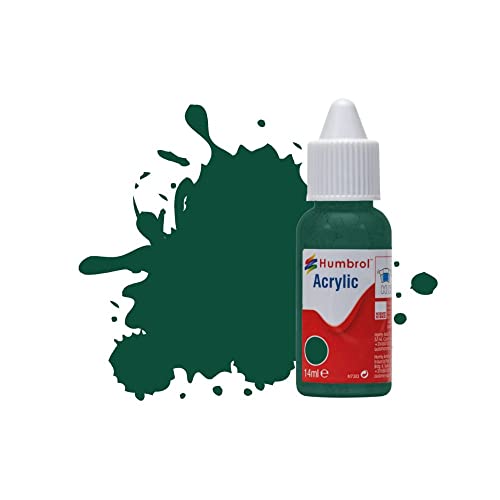 Humbrol Acrylfarbe Nr. 149 Dunkelgrün matt, Tropfflasche, 14 ml von Humbrol