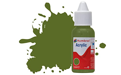 Humbrol Acrylfarbe Nr. 88 Deckgrün, matt, 14 ml von Humbrol