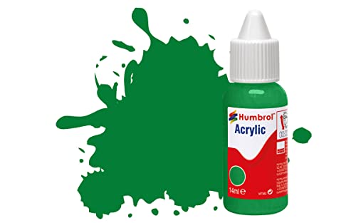 Humbrol DB0002 Acrylfarbe Nr. 2 Smaragdgrün – glänzend, 14 ml (1 Stück) von Humbrol