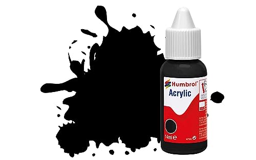 Humbrol DB0033 Acrylfarbe Nr. 33 Schwarz – Matt, 14 ml (1 Stück) von Humbrol