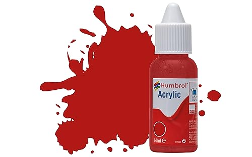 Humbrol DB0153 Acrylic Paint, No 153 Insignia Red-Matt, 14 ml (Pack of 1) von Humbrol