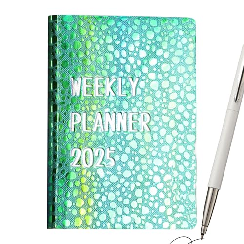 Humdcdy Kalender Planer 2025 - A7 Wochenplaner Bücher | Wochen-/Monatsplanungskalender, Wochenplaner, Notizblock, Taschen-Tagesplaner für Frauen und Männer von Humdcdy