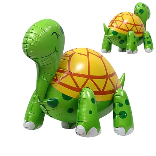 Schildkröten Ballon, Aufblasbare Folien Schildkröten Wanderballons, 4D Stehender Schildkröten Cartoon Tier Themenballon, Schildkröten Aluminiumfolien Tiere Für Party Dekoration von Humdcdy