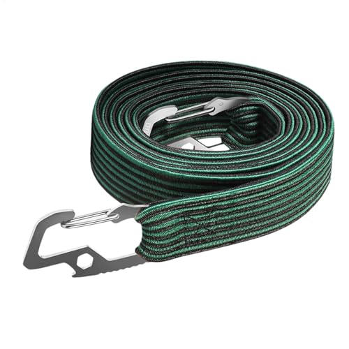 Humkopnl Elastisches Seil, elastisches Seil, verstellbarer elastischer Kordelzug, Haken-elastisches Seil, Bindungsseil für Outdoor-Sport, Befestigung von Gepäck, verschiedene Anlässe von Humkopnl