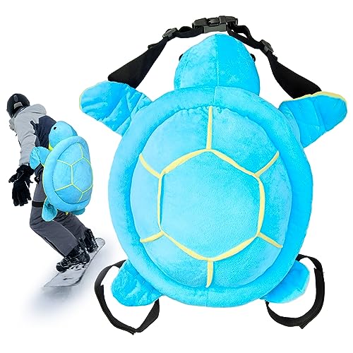 Hungdao Protective Gear Cute Turtle Butt Pads for Skating Tortoise Steißbein Protector Padded Turtle Snowboard Pad Turtle 3D Hip Protectors for Kids Adults Ski Roller Protection (Blau) von Hungdao