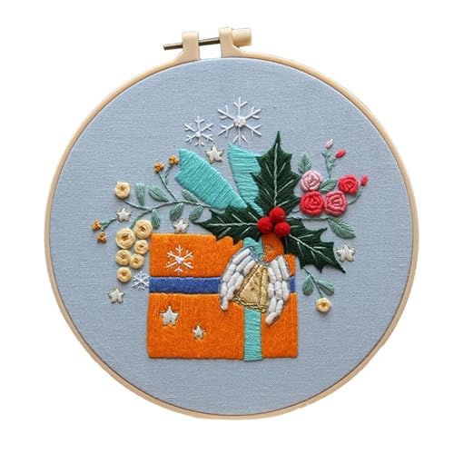 Weihnachts Embroidery Kit, Kreuzstich Set Stickbilder Erwachsene, Weihnachtsdeko Innen, Tragbare Stick Set Mit Weihnachtsmuster, Für Anfänger, Erwachsene Und Kinder von HunicandIU