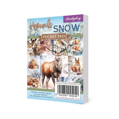 Hunkydory Animals in the Snow Taschenblock von Hunkydory