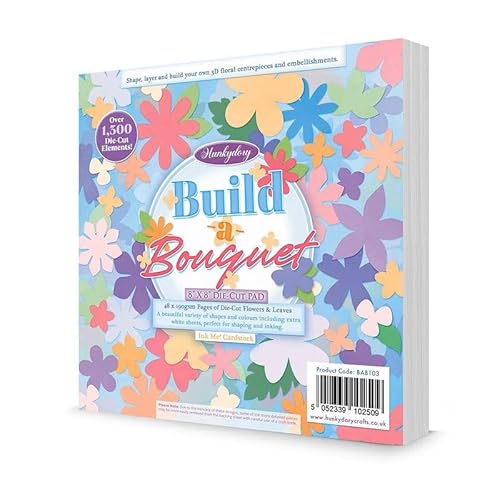 Hunkydory Build-a-Bouquet Papierblock, 20,3 x 20,3 cm von Hunkydory