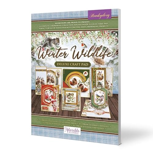 Hunkydory Crafts Deluxe Bastelblock – Wintertierwelt von Hunkydory