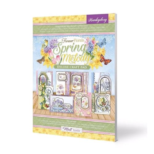 Hunkydory Crafts Deluxe Bastelblöcke – Forever Florals – Frühlingsmelodie von Hunkydory