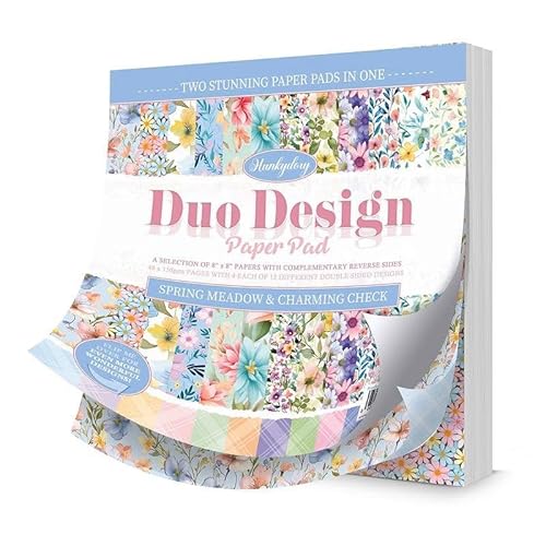 Hunkydory - Duo-Design-Papierblöcke (Frühlingswiese) von Hunkydory