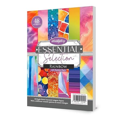 Hunkydory Hunkydory Essential-Selektion-Papierblöcke, A5, 120 g/m², Regenbogenfarben von Hunkydory