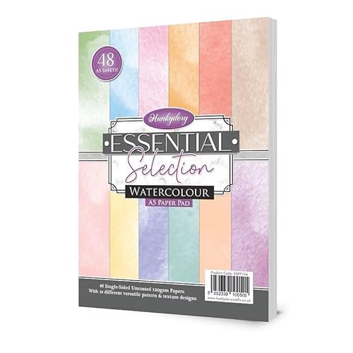 Hunkydory Hunkydory Essential-Selektion-Papierblöcke, A5, 120 g/m² (Aquarell) von Hunkydory