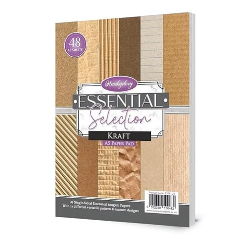 Hunkydory Hunkydory Essential-Selektion-Papierblöcke, A5, 120 g/m² (Kraft) von Hunkydory