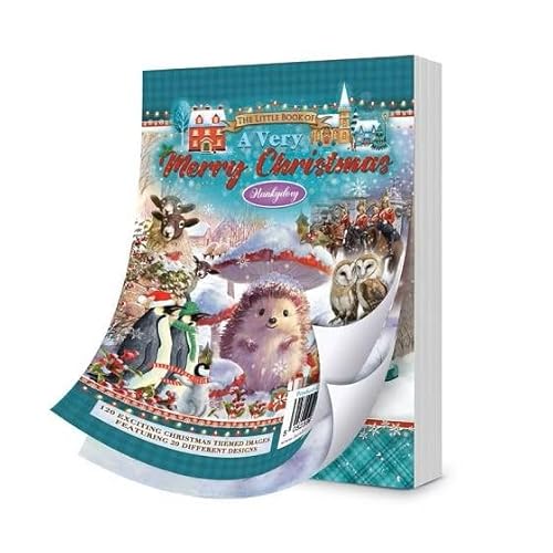 Hunkydory LBK327 "The Little Book of A Very Merry Christmas" - 20 Seiten, 150 g/m² Seidenpapier, Ideal für Karten, Hintergründe und Decoupage von Hunkydory