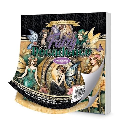 Hunkydory Quadratische kleine Bücher – 150 g/m², 12,7 x 12,7 cm (Fairy Decadence) von Hunkydory