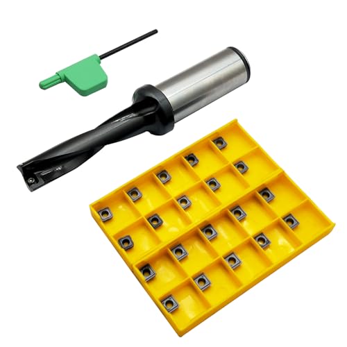 20PCS SCGX/SPGX Bohrinsert+880 Serie Werkzeughalter Wechselbohrer CNC Drehmaschine Werkzeug für schnelle U Bohrwerkzeug Verarbeitung Gusseisen und Edelstahlteile (880-2D200-SP04+Drilling Insert) von Hunricho