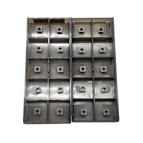 Hunricho 20pcs SCGX/SPGX Carbide Inserts are Suitable for 880 Series Tool Holders, Processing cast Iron and Stainless Steel Parts (SCGX020204-GM and SPGX020204-GM) von Hunricho