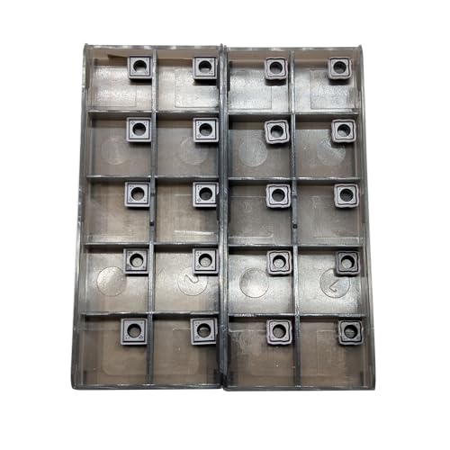 Hunricho 20pcs SCGX/SPGX Carbide Inserts are Suitable for 880 Series Tool Holders, Processing cast Iron and Stainless Steel Parts (SCGX040305-GM and SPGX040305-GM) von Hunricho