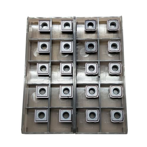 Hunricho 20pcs SCGX/SPGX Carbide Inserts are Suitable for 880 Series Tool Holders, Processing cast Iron and Stainless Steel Parts (SCGX060406-GM and SPGX060406-GM) von Hunricho