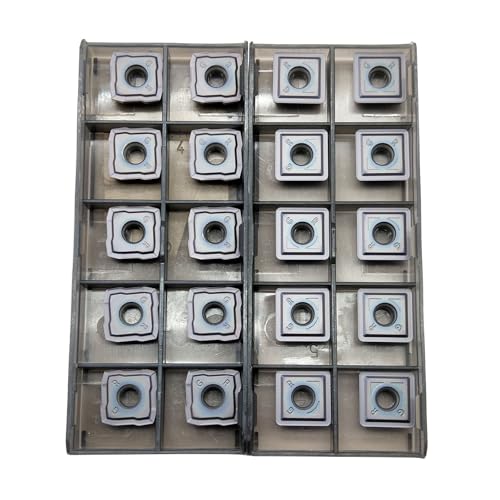 Hunricho 20pcs SCGX/SPGX Carbide Inserts are Suitable for 880 Series Tool Holders, Processing cast Iron and Stainless Steel Parts (SCGX070406-GR and SPGX070406-GR) von Hunricho