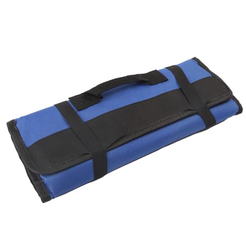 Werkzeugtasche/Rollentasche/Rolltasche/Organizerrolle/für Zangen, Schraubenschlüssel, Schraubendreher, Reifenmesser, Mini-Taschenlampen usw. und andere kleine Werkzeuge (Blau) von HunterBee