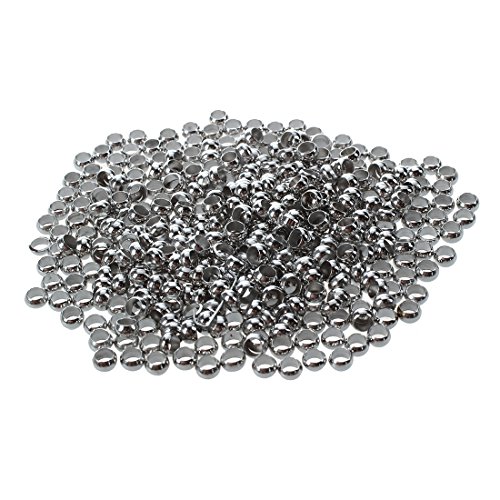 Hurromy 400 Stück Perlen in Silberton, 4 mm von Hurromy