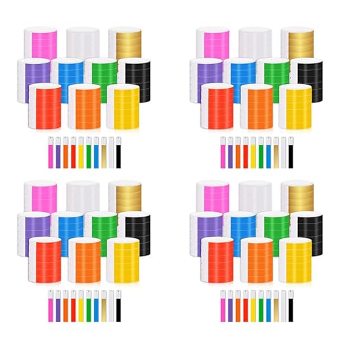 Hurromy 4000 Stück Armbänder aus Papier, wasserdicht, Armbänder für Veranstaltungen, geeignet für Partys, Armbänder (10 Farben) von Hurromy