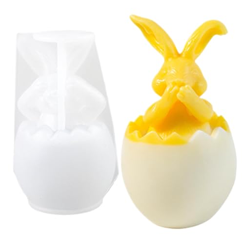 Kerzen Silikonform Ostern, 3D Silikonform Hase, Gießform Ostern Kaninchen Silikonformen, Kerzenform Silikon Für Kerzen, Seife, Handwerk von Hutnncg