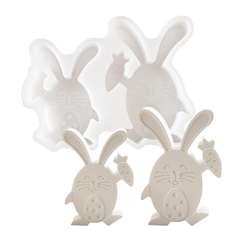 Silikonform Hase, Ostern Hase Silikonformen Gießformen Kaninchen Silikonform Ostern Silikonform Hase Ostern Silikonformen Gießformen Ostern Giessform,Heimdekoration Zum Basteln von Hutnncg