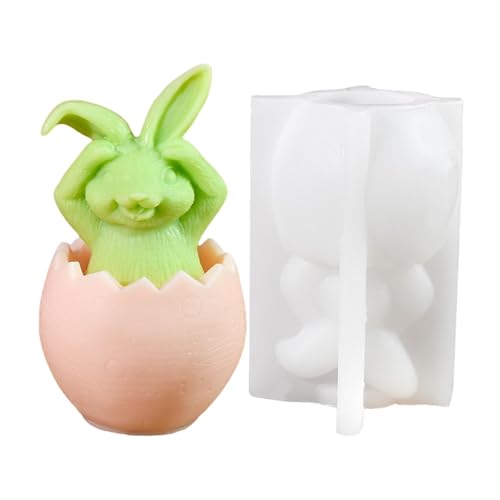 Silikonformen Gießformen Ostern, Ostern Kaninchen Silikonform, 3D Osterhase Kerzenformen Seifenform, Ostern Hasen Silikon Kerzen Für Tortendeko, Ostergeschenke von Hutnncg