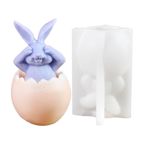 Silikonformen Gießformen Ostern, Ostern Kaninchen Silikonform, 3D Osterhase Kerzenformen Seifenform, Ostern Hasen Silikon Kerzen Für Tortendeko, Ostergeschenke von Hutnncg