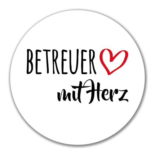 Huuraa Aufkleber Betreuer mit Herz Geschenk 10cm Sticker Betreuer Geschenkidee Huuraa Aufkleber Betreuer mit Herz Geschenk 10cm Sticker Betreuer Geschenkidee von Huuraa