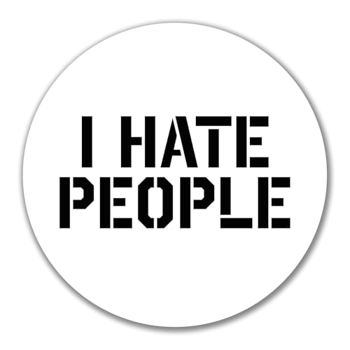Huuraa Aufkleber I hate people Geschenk 10cm Sticker I hate people Geschenkidee Huuraa Aufkleber I hate people Geschenk 10cm Sticker I hate people Geschenkidee von Huuraa