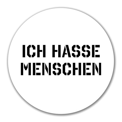 Huuraa Aufkleber ICH HASSE MENSCHEN Geschenk Sticker 10cm ICH HASSE Geschenkidee Huuraa Aufkleber ICH HASSE MENSCHEN Geschenk Sticker 10cm ICH HASSE Geschenkidee von Huuraa