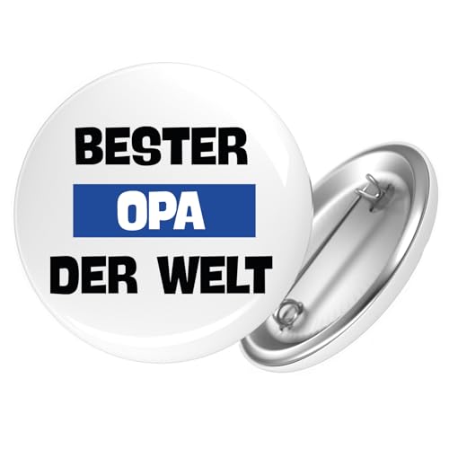 Huuraa Button Bester Opa der Welt Geschenk Größe 25mm Bester Opa Geschenkidee von Huuraa