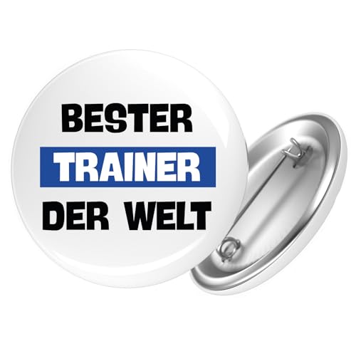 Huuraa Button Bester Trainer der Welt Geschenk Größe 25mm Bester Trainer Geschenkidee von Huuraa