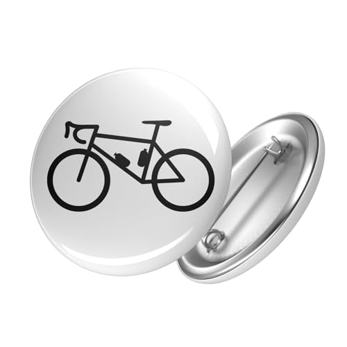 Huuraa Button Bike Fahrrad Geschenk Ansteckbutton Größe 25mm Bike Geschenkidee von Huuraa