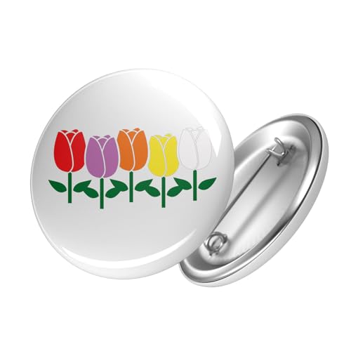 Huuraa Anstecker Tulpen Blüte Geschenk Ansteck Pin Größe 59mm Tulpen Accessoire von Huuraa