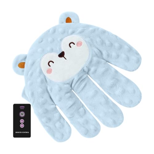 Huvqianu Baby Patter Sleep, Remote Control Baby Soothing Palm, Electric Sleeping Patting Toy, Soft Hand Pillow Babies Day Dream Soother for Boys & Girls, Polyester Material, 23x20cm von Huvqianu