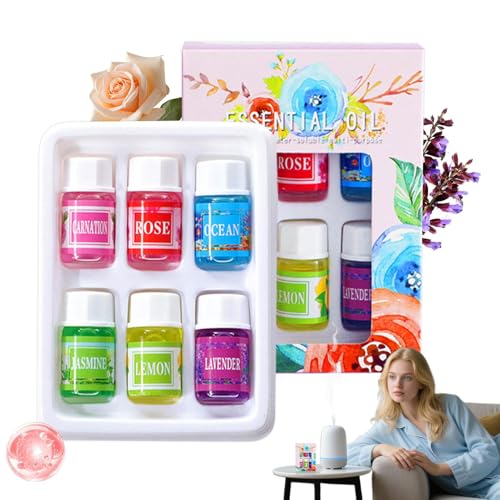 Huvqianu Diffuser Öle - Duftöl Für Luftbefeuchter - Wasserlöslicher Luftbefeuchter Duft 6 Stück Für Schlafzimmer Haushalt Männer Frauen Huvqianu Diffuser Öle - Duftöl Für Luftbefeuchter - Wasserlöslicher Luftbefeuchter Duft 6 Stück Für Schlafzimmer Haushalt Männer Frauen von Huvqianu
