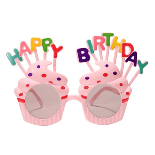 Huvqianu Happy Birthday Brille, lustige Foto-Requisiten, Sonnenbrille, 18 x 11 cm, Partyzubehör für alle Altersgruppen, perfekte Kinder und Erwachsene, um besondere Anlässe zusammen zu feiern von Huvqianu