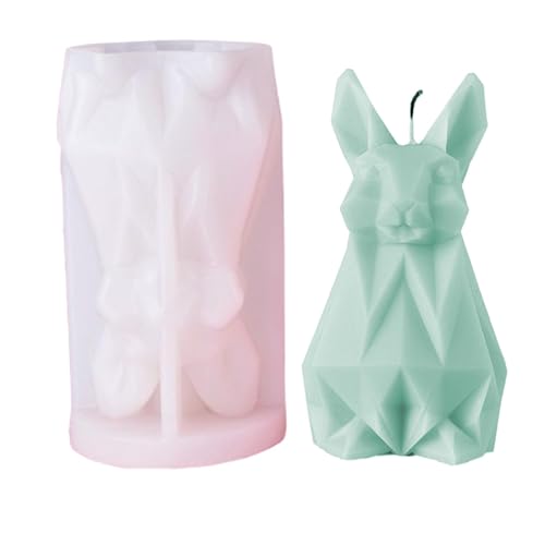 Rabbit Silicone Mold, Easter Resin Casting Bunny Mold, 2.99x2.8in Cute Handmade Candle Molds, Silicone Craft and Art Mould for Chocolates, Candies, and Crafts von Huvqianu