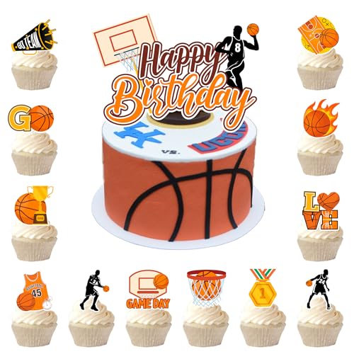 Basketball-Partykuchen mit Flaggen von Huxolynifty