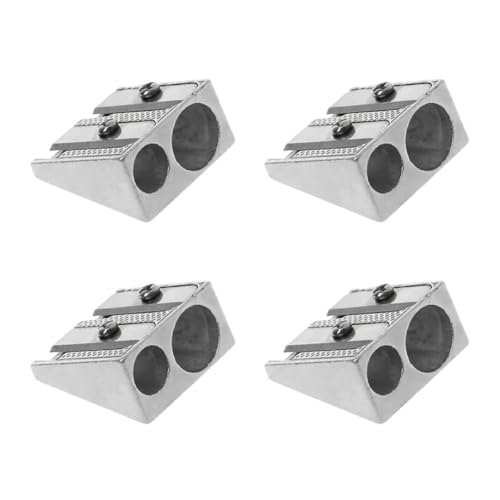 Hxhsgmeh 4-Teiliger Magnesium-Bleistiftspitzer Survival, Multifunktions-Bleistiftspitzer Aus Magnesiumlegierung, Survival-Bleistiftspitzer, Einfach zu Bedienen von Hxhsgmeh