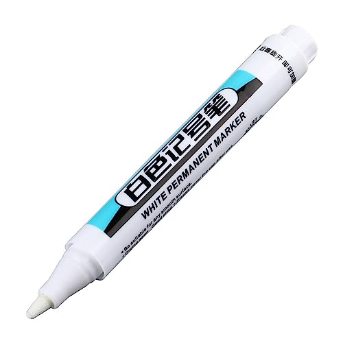 4 Stück Marker auf Ölbasis Stift Lange Nase Marker Schnelltrocknend Lackstifte Weiß Marker Permanent Marker für Metall Glas von Hxyxbnhno