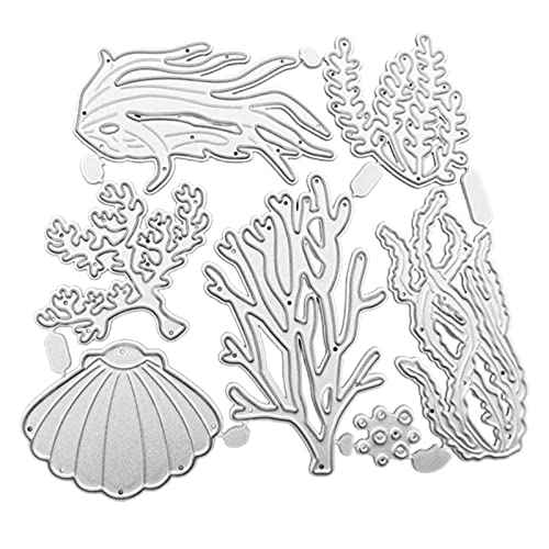 Sea Creatures Metall-Stanzformen, Karten, Stanzschablonen für Prägung, Kartenherstellung, Foto, dekorative Papierstanzformen von Hxyxbnhno