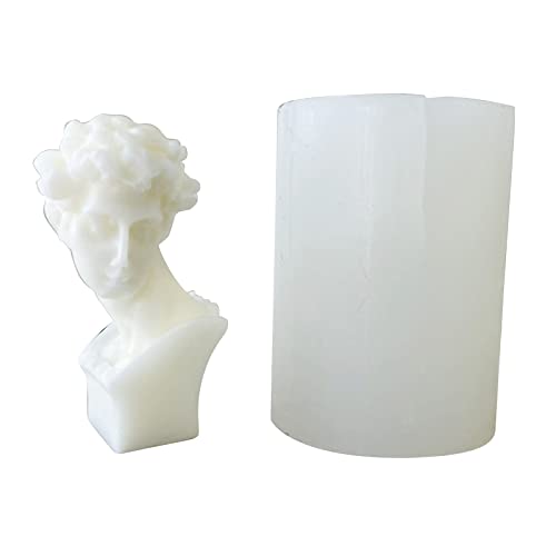 Silikonform mit 3D-David-Skulptur, für selbstgemachte Bastelarbeiten, Ornamente, Kerzenherstellung, flüssiges Silikon für Formen von Hxyxbnhno